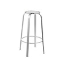 2X Outdoor Bar Stools Patio Furniture Indoor Bistro Kitchen Aluminum