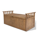 Outdoor Storage Box Wooden Garden Bench 128 Cm Chest Tool Toy Sheds Xl