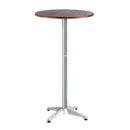 Outdoor Bar Table Furniture Wooden Cafe Aluminium Adjustable Round