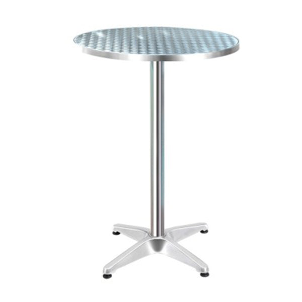 Outdoor Bar Table Indoor Furniture Adjustable Aluminium Round 70 110Cm