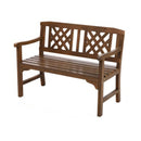 Wooden Garden Bench 2 Seat Patio Furniture Timber Outdoor Lounge Chair