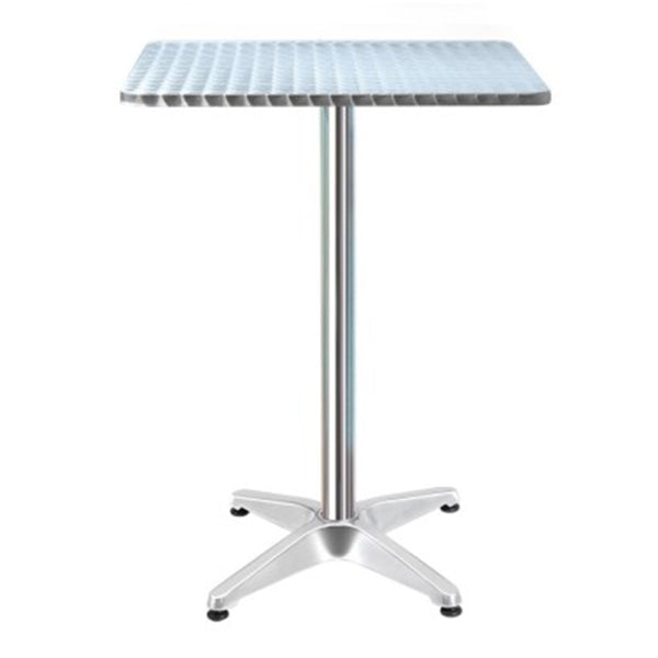 Bar Table Outdoor Furniture Adjustable Aluminium Cafe Indoor Square