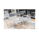 Bar Table Outdoor Furniture Adjustable Aluminium Cafe Indoor Square