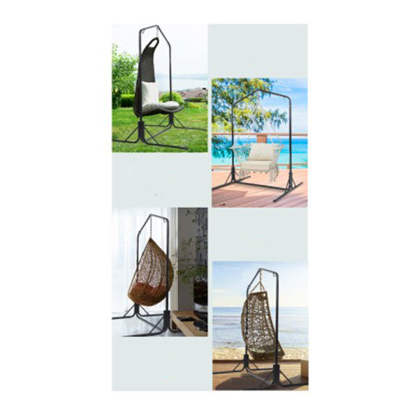 Double Hammock Chair Stand Steel Frame 2 Person Outdoor Heavy Duty