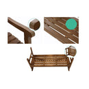 Wooden Garden Bench 3 Seat Patio Furniture Timber Outdoor Lounge Chair