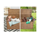 Outdoor Storage Box Wooden Garden Bench 128 Cm Chest Tool Toy Sheds Xl