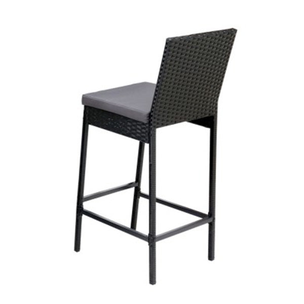 Outdoor Bar Stools Dining Chairs Rattan Furniture X2