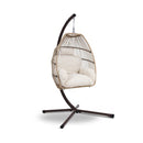Outdoor Furniture Egg Hammock Hanging Swing Chair Stand Pod Wicker