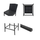 Outdoor Bar Stools Dining Chairs Rattan Furniture X2
