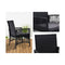 Outdoor Furniture Dining Chairs Rattan Garden Patio Cushion Black X2