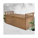 Outdoor Storage Box Wooden Garden Bench 128 Cm Chest Tool Toy Sheds Xl
