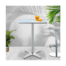 Bar Table Outdoor Furniture Adjustable Aluminium Cafe Indoor Square