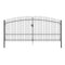 Double Door Fence Gate With Spear Top 400X225 Cm
