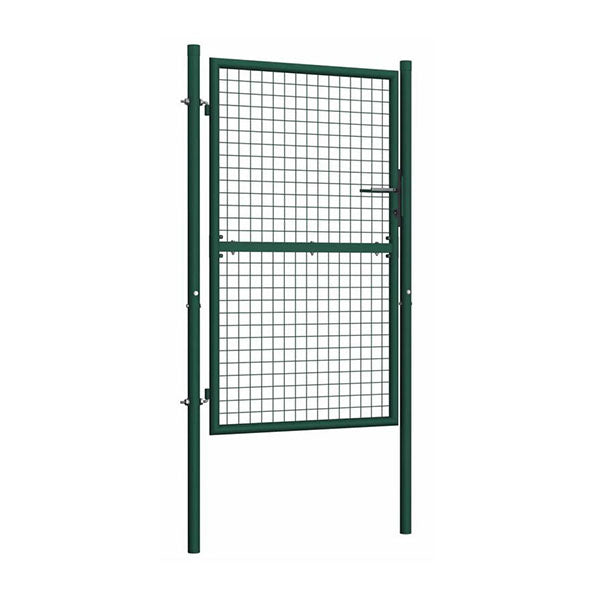 Fence Gate Steel 100X150 Cm Green