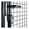 Mesh Garden Gate Galvanised Steel 100 Cm Grey