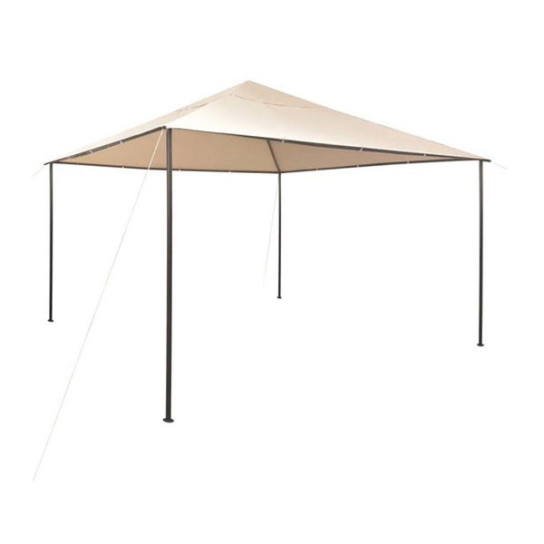 Gazebo Pavilion Tent Canopy Steel Frame Beige