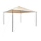 Gazebo Pavilion Tent Canopy Steel Frame Beige