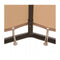 Gazebo Pavilion Tent Oxford Fabric Canopy 4X4 M Steel Beige