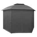 Garden Marquee Pavilion Tent With Curtains 360X265 Cm Anthracite