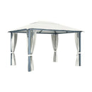 Gazebo With Curtain 400X300 Cm Aluminium