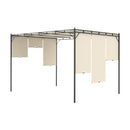 Garden Gazebo With Side Curtain 4X3 M