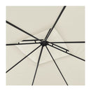 Gazebo With Double Extended Roofs Cream