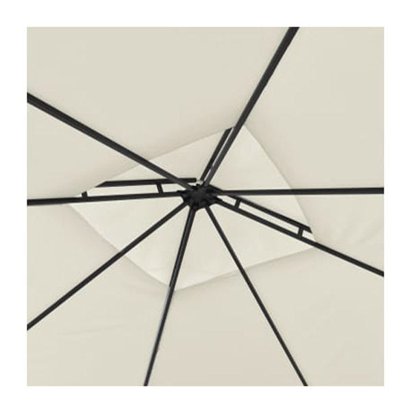 Gazebo With Double Extended Roofs Cream
