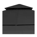 Gazebo With Double Extending Roofs Anthracite