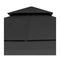 Gazebo With Double Extending Roofs Anthracite