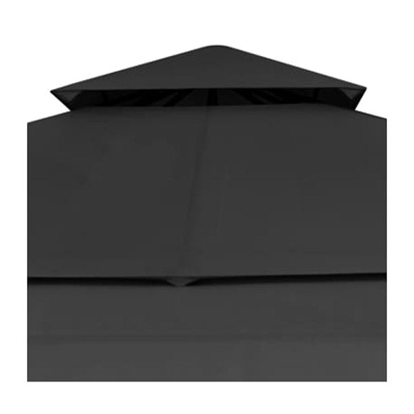 Gazebo With Double Extending Roofs Anthracite