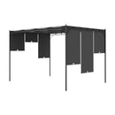 Garden Gazebo With Side Curtain 4X3 M