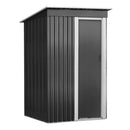 Garden Shed Outdoor Storage Sheds Tool Workshop 162X86 Cm Grey
