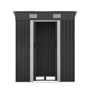 Garden Shed Outdoor Storage Sheds Tool Workshop 194X121 Cm Grey