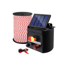Electric Fence Energiser Solar Powered Energizer Charger 500M Tape