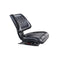 PU Leather Tractor Seat With Sliding Track - Black