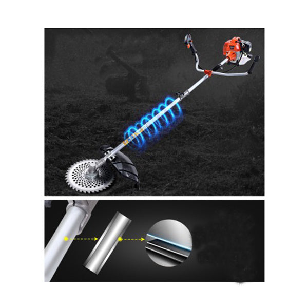 62Cc Pole Chainsaw Petrol 7 In 1 Brush Cutter Whipper Snipper