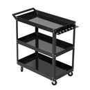 Tool Cart 3 Tier Parts Steel Trolley Mechanic Storage Organizer