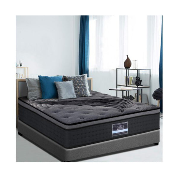King Single Size Mattress Bed Pocket Spring Foam Bamboo 34 Cm