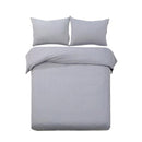 Giselle Bedding Classic Quilt Cover Set Grey