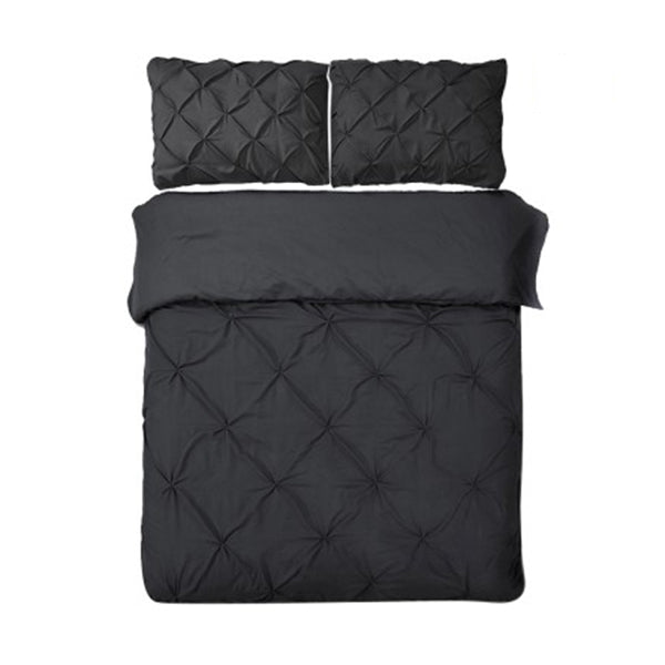 Giselle Bedding Quilt Cover Set Black