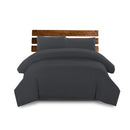 Giselle Bedding Classic Quilt Cover Set Black