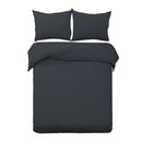 Giselle Bedding Classic Quilt Cover Set Black