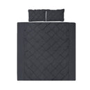 Giselle Bedding Quilt Cover Set Black