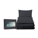 Giselle Bedding Classic Quilt Cover Set Black