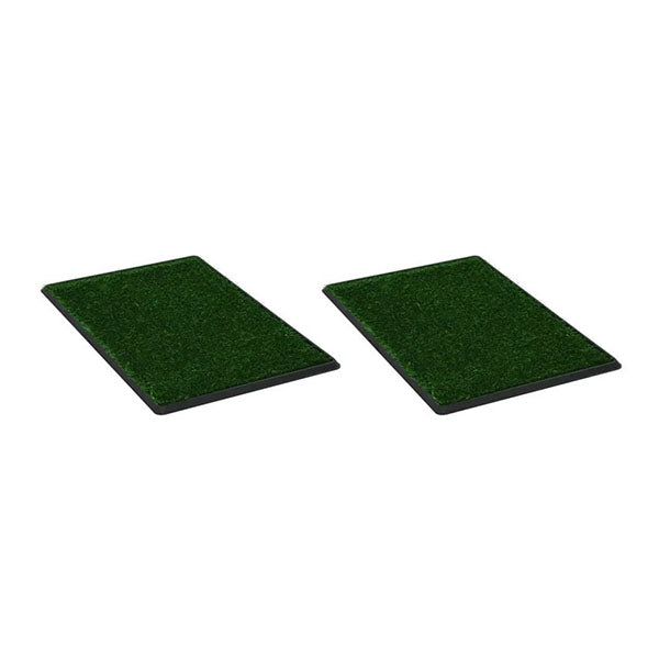 Pet Toilets 2 Pieces With Tray And Artificial Turf Green 76X51X3 Cm Wc