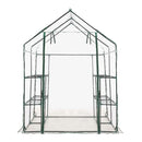 Greenhouse With 8 Shelves 143X143X195 Cm