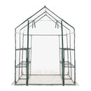 Greenhouse With 8 Shelves 143X143X195 Cm