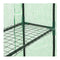 Walk In Greenhouse With 12 Shelves Steel 143X214X196 Cm