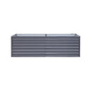 Greenfingers 320X80X77Cm Galvanised Steel Raised Planter 2N1