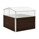 Greenhouse Brown 100X100X85 Cm Galvanised Steel